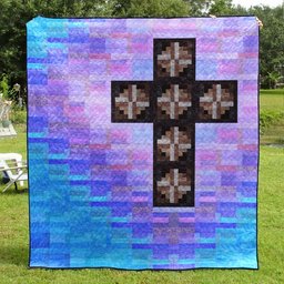 Christian Cross Risen Quilt Blanket MT060603A