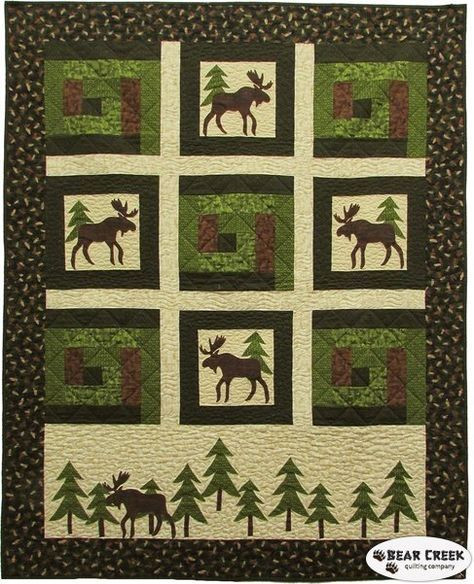 Moose CLM0910131 Quilt Blanket