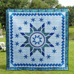 Native American Flower Star Quilt Blanket HN310502M