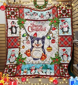 Penguin Christmas HM251007D Quilt Blanket