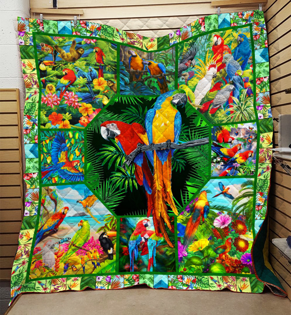 Parrot Quilt Blanket HN031101T