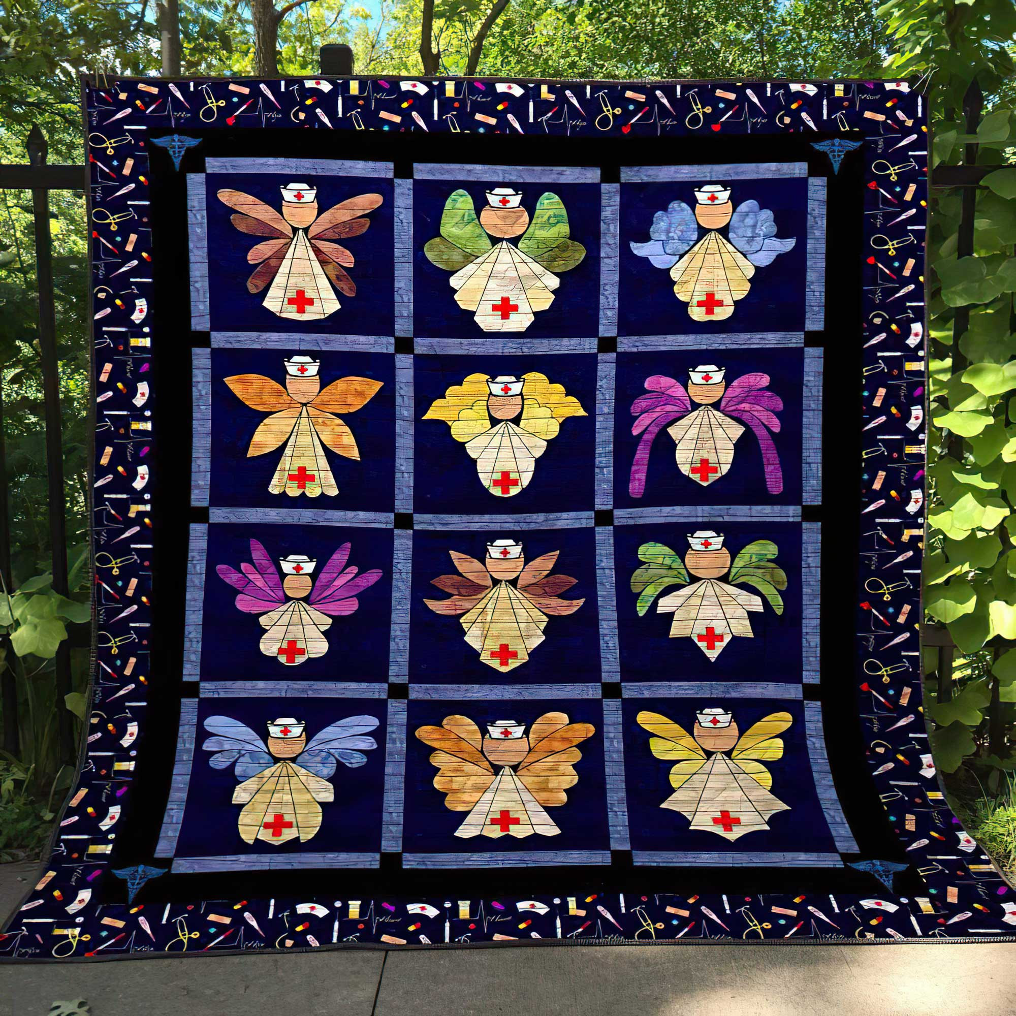 Nurse Quilt Blanket HT051105