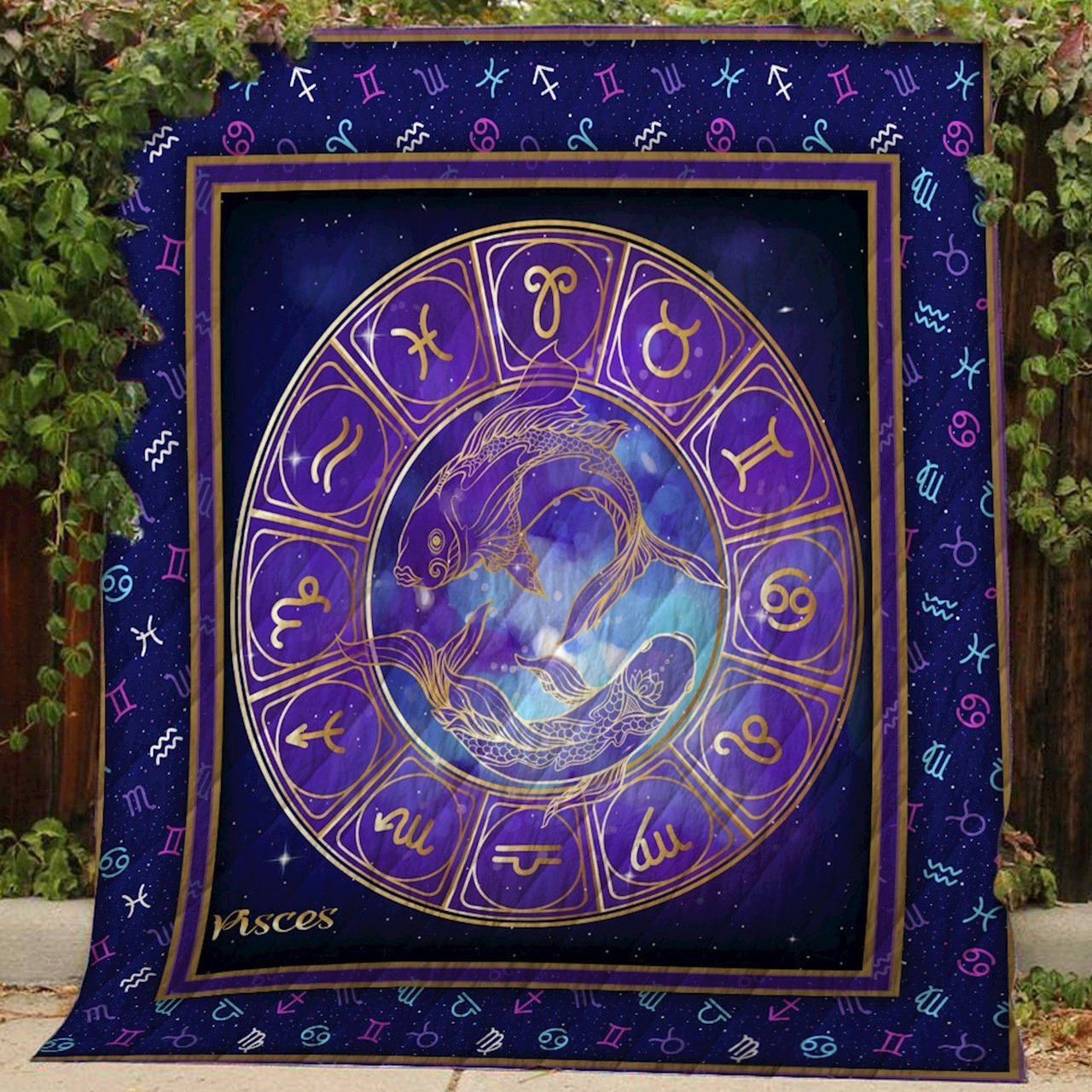Pisces CLH0611024Q Quilt Blanket