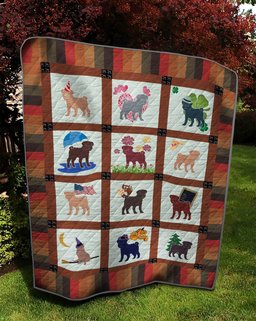 Pug TD14110058 Quilt Blanket