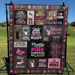 Pretty In Pink Dangerous In Camo NT300564 Quilt Blanket