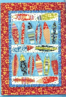 Surfboard CLM0910197 Quilt Blanket