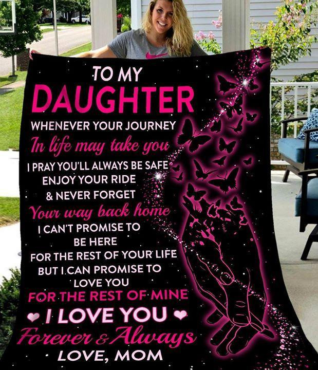 To My Daughter Mom CL01110353MDQ Quilt Blanket