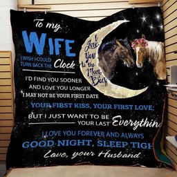 To My Wife Horse CL01110637MDQ Quilt Blanket