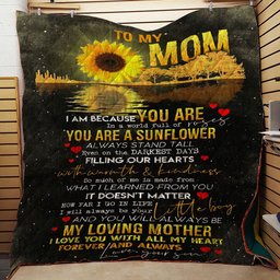 Sunflower To My Mom Your Son CL16110946MDQ Quilt Blanket