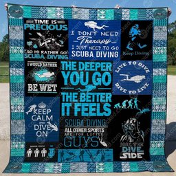The Deeper You Go The Better It Feels PKD210635 Quilt Blanket
