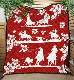 Team Roping Quilt Blanket HM160904M