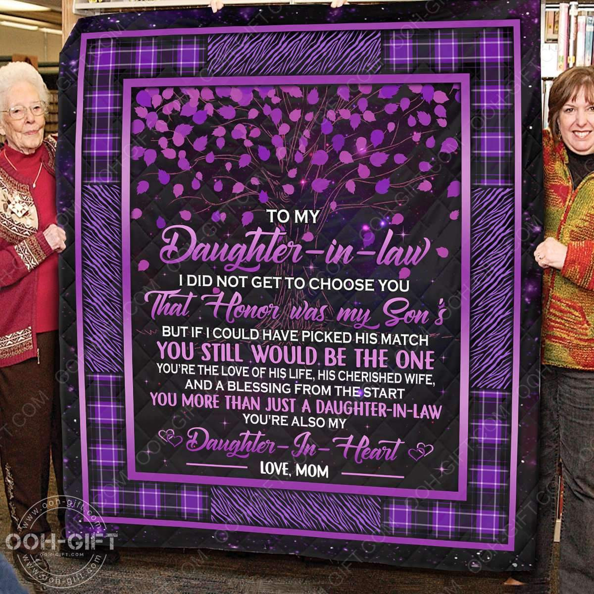 To My Daughter In Law Mom CL01110681MDQ Quilt Blanket