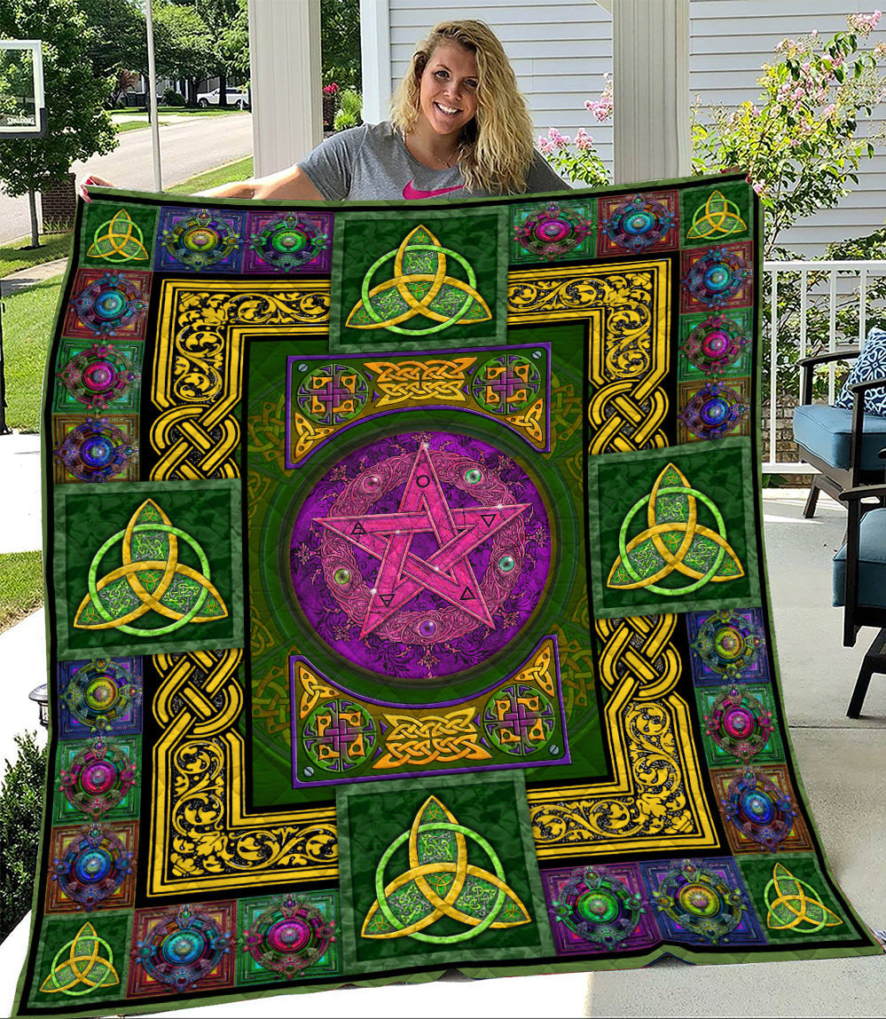 Wicca Wheel Of Year Quilt Blanket TM021101