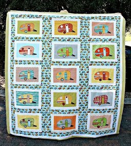 Vintage Campers CLH2111633Q Quilt Blanket