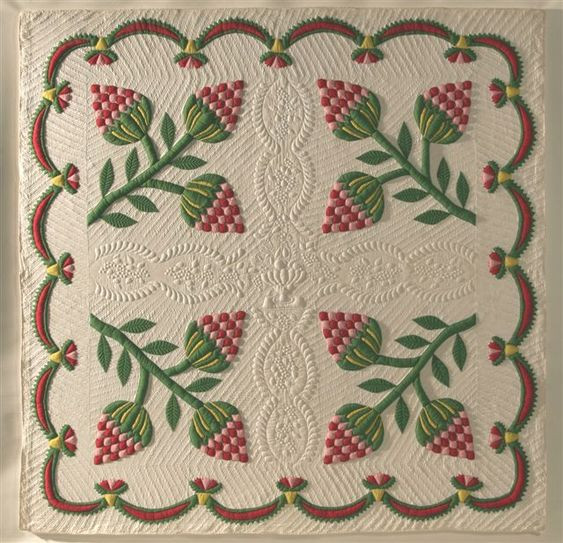 Vintage Reimagined Featuring Strawberry Rose CLA1210355Q Quilt Blanket