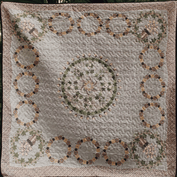 White Floral Bouquet CLA2211821Q Quilt Blanket