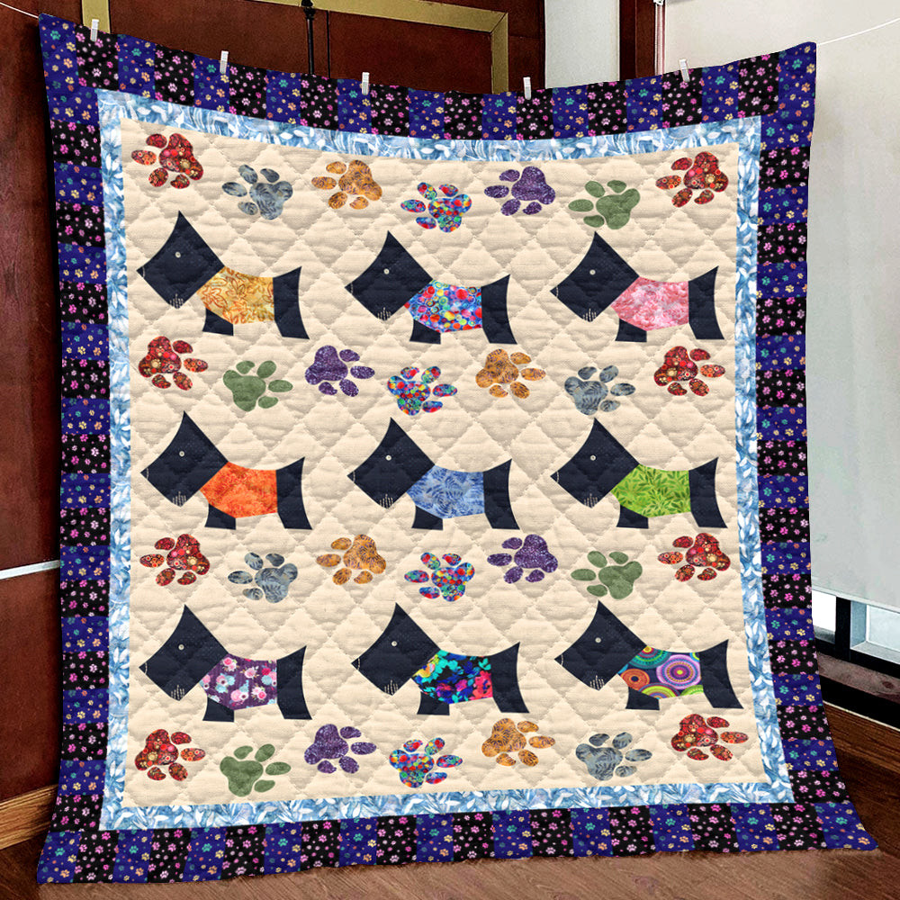 Scottish Terrier Quilt Blanket HM131001T