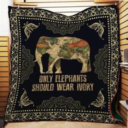 Save Elephants CL22100464MDQ Quilt Blanket