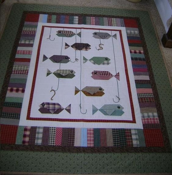 Fish CLA0710382Q Quilt Blanket