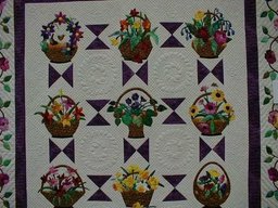 Flower Basket CLA1110280Q Quilt Blanket