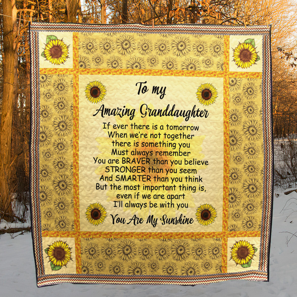 Granddaughter Amazing Granddaughter CLA0211218Q Quilt Blanket