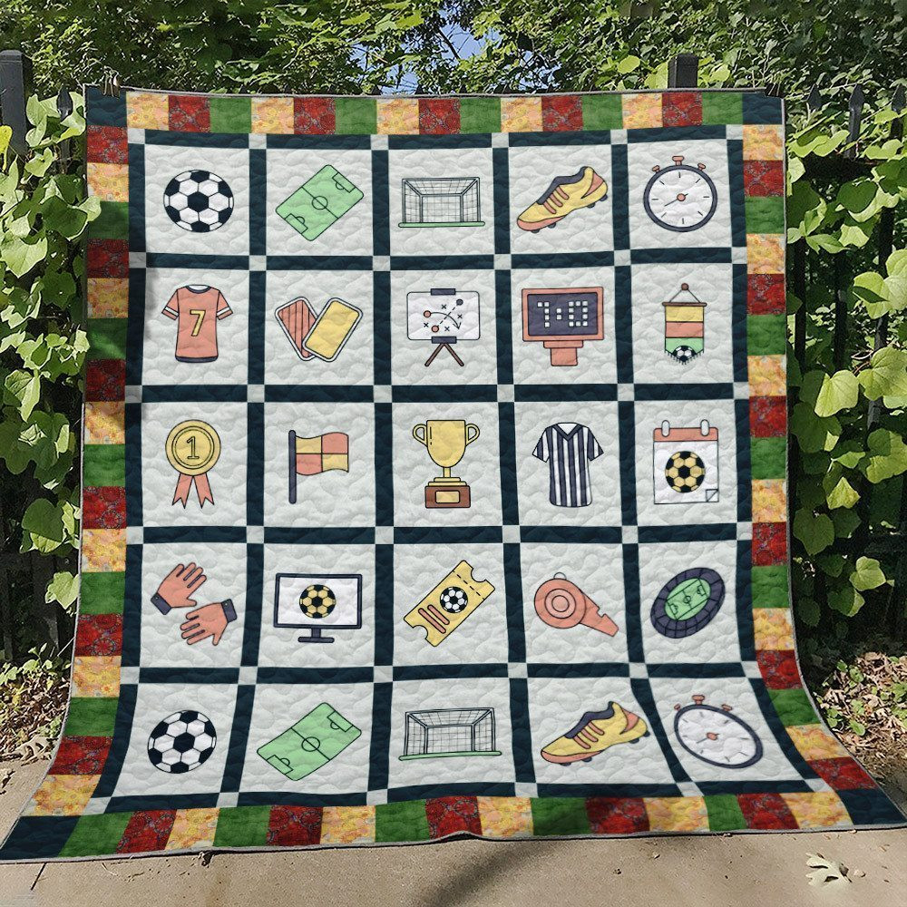 Soccer HN220712B Quilt Blanket