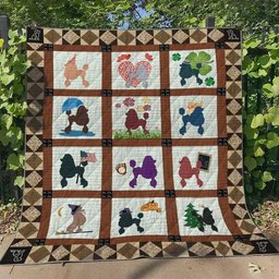 Poodle HT050623 Quilt Blanket