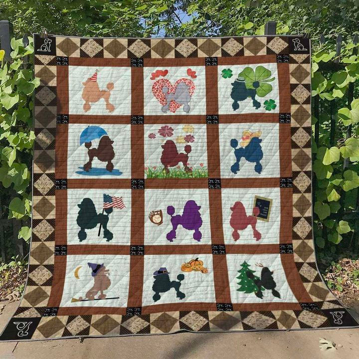 Poodle HT050623 Quilt Blanket
