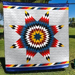 Native American Inspired Star Art Quilt HM02082303BL