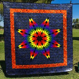 Native American Inspired Lone Star CLA1510247Q Art Quilt