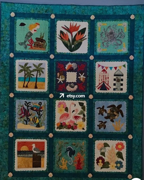 Ocean CLA1910366Q Quilt Blanket