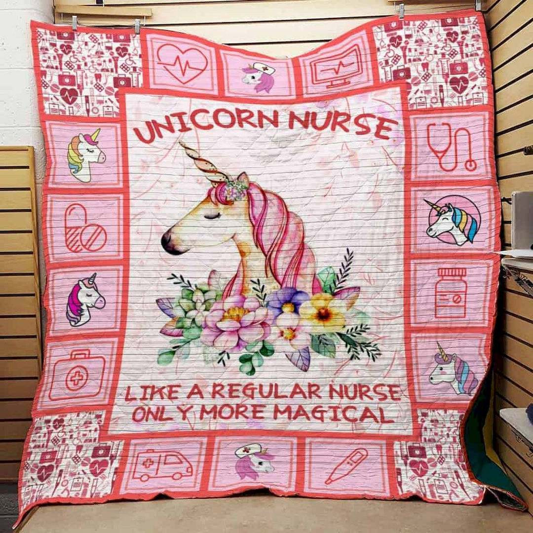 Unicorn Nurse CLD20719 Quilt Blanket