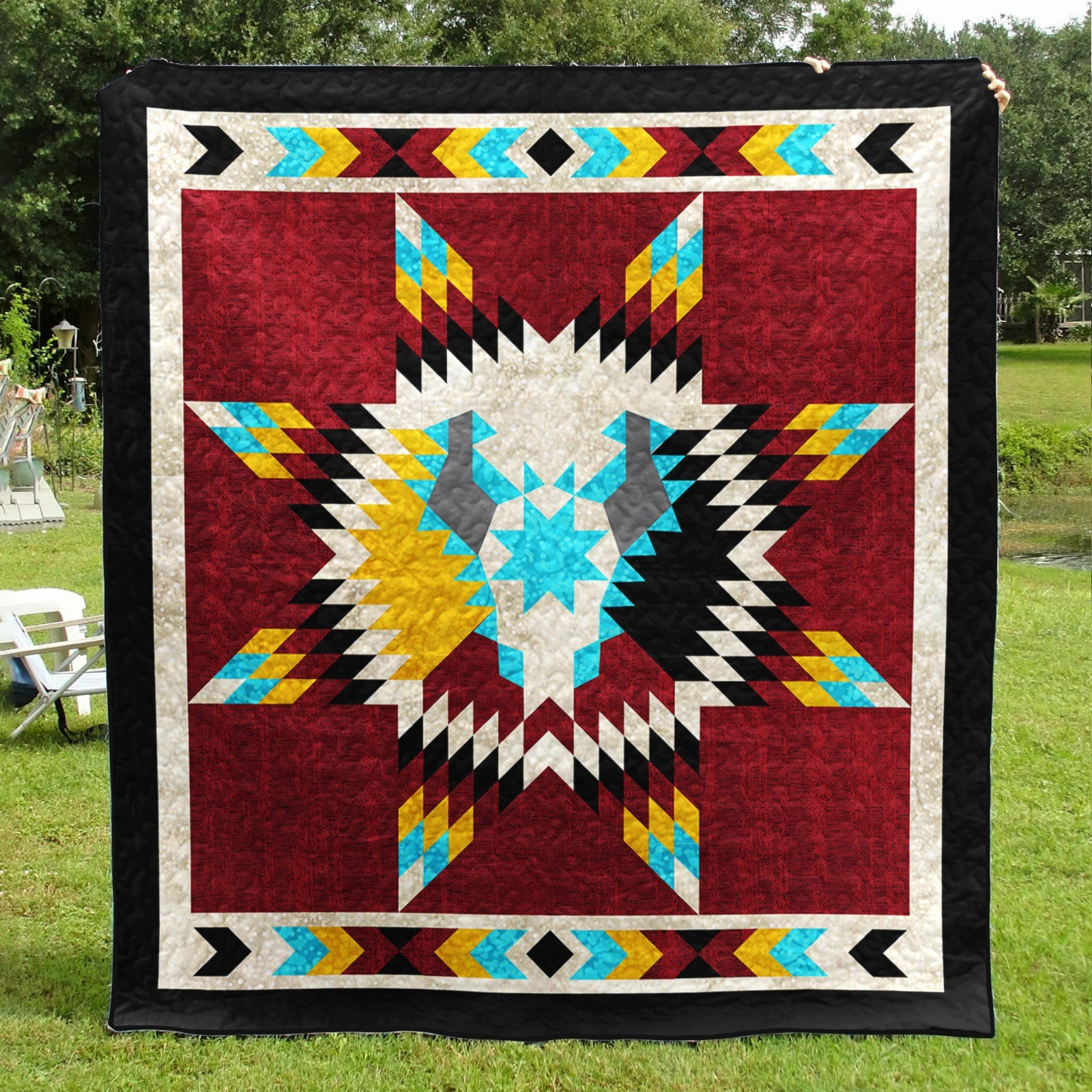 Native American Inspired Star Art Quilt TL27072301BL