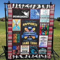 Snowboarding CLT150661 Quilt Blanket