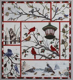 Audubon Christmas CLA0710008Q Quilt Blanket