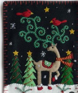 Adorable Reindeer Tree CLT0811005H Quilt Blanket
