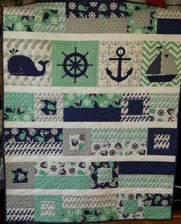 Anchor Boat Helm CLA2510005Q Quilt Blanket