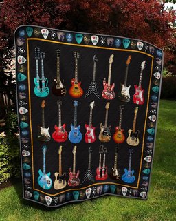 Beatles Guitar TD22111021 Quilt Blanket