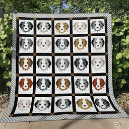 Border Collie CG160702 Quilt Blanket