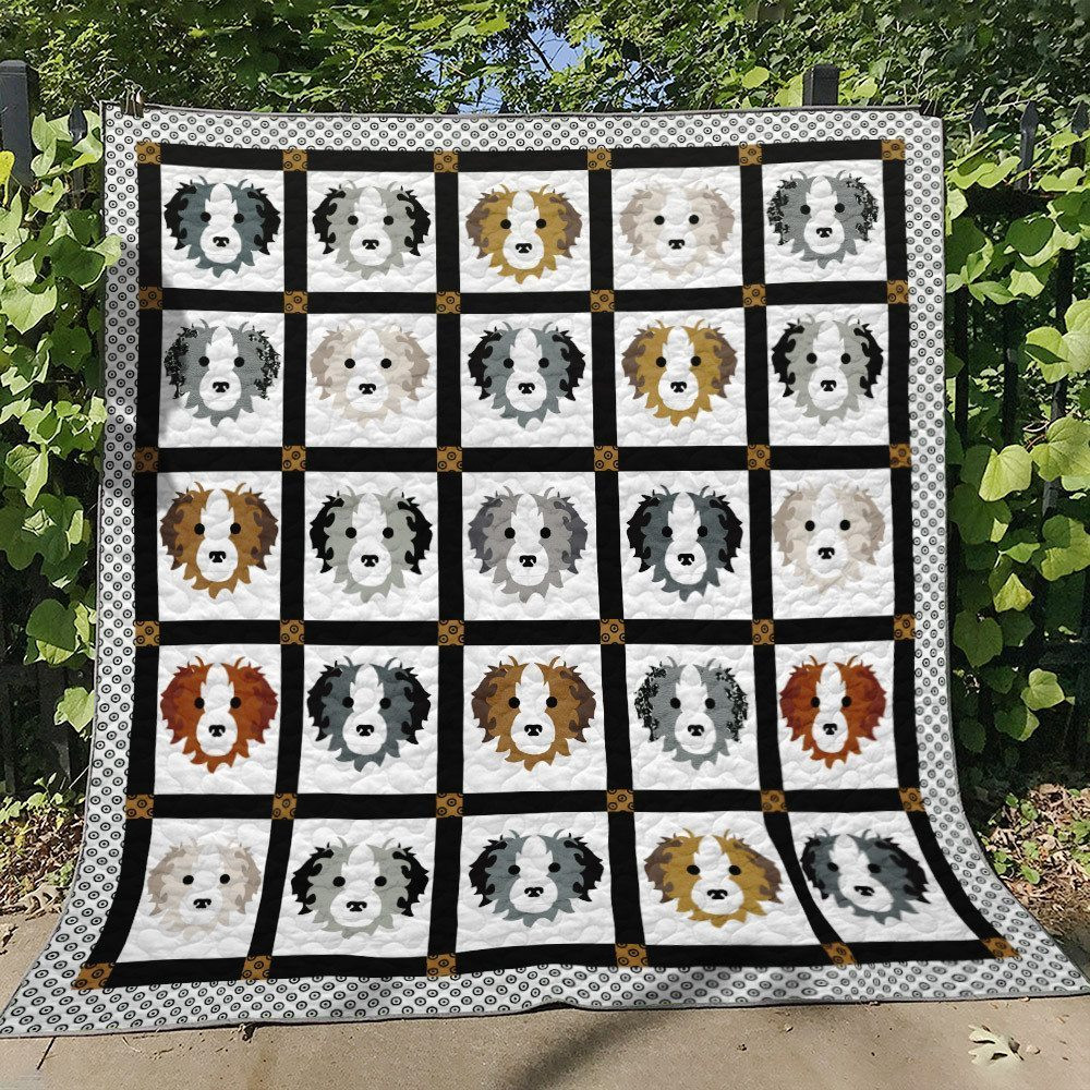 Border Collie CG160702 Quilt Blanket