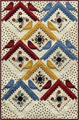 Birds CLA0910066Q Quilt Blanket