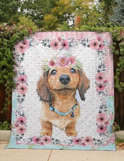 Dachshund The Wet Nose CLT190634 Quilt Blanket