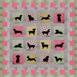 Dachshund CLA2910199Q Quilt Blanket