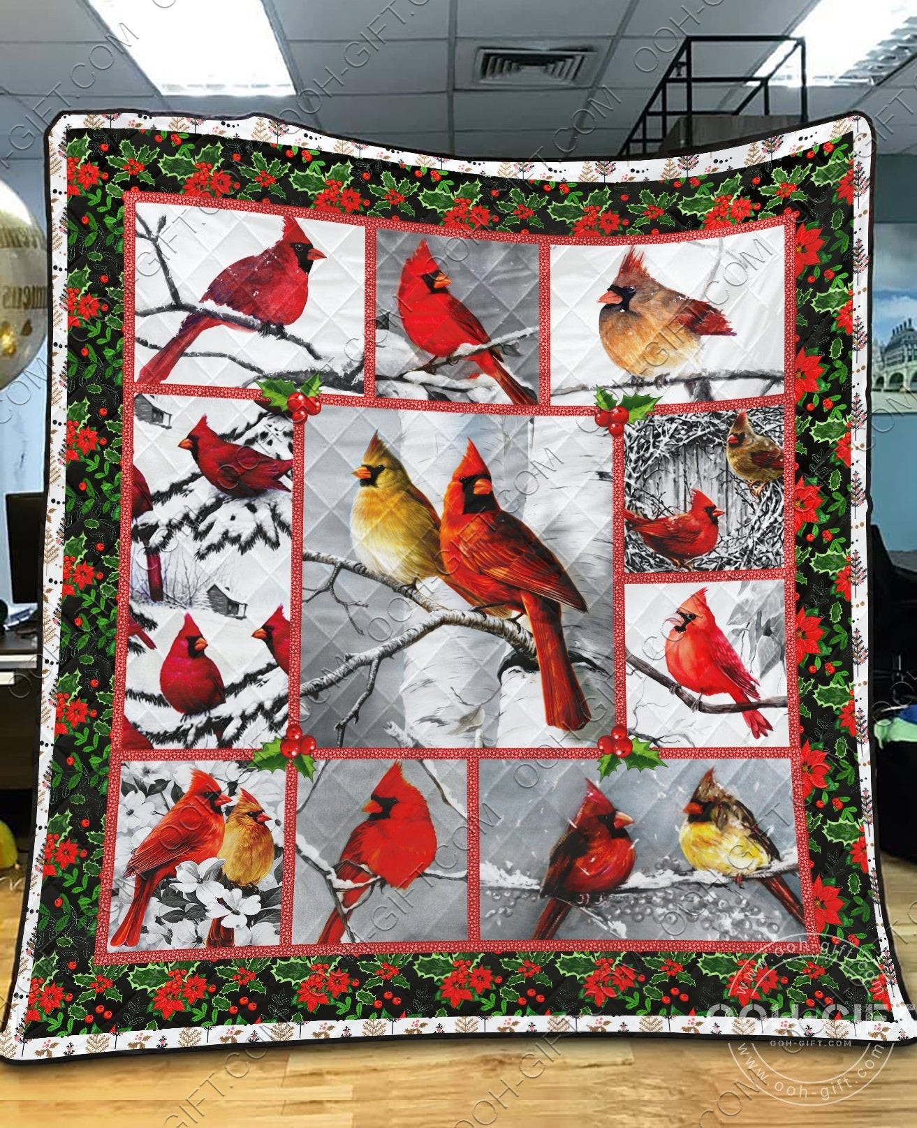 Cardinal CL01110057MDQ Quilt Blanket