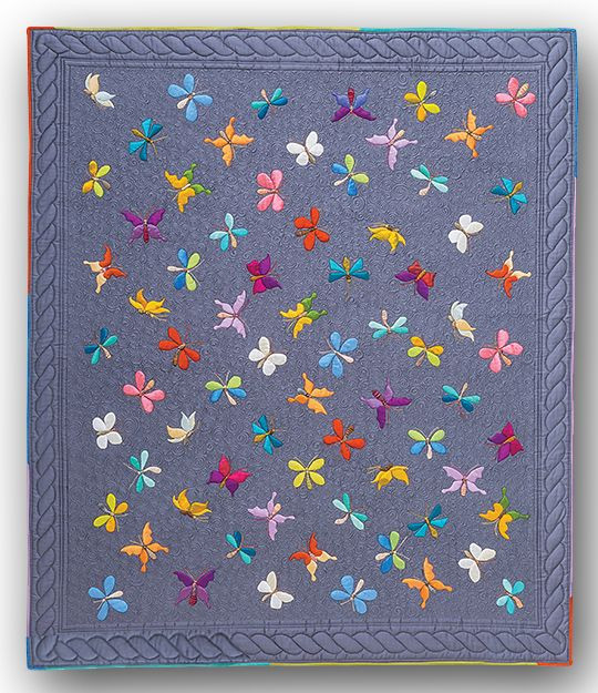 Butterfly CLA1010153Q Quilt Blanket