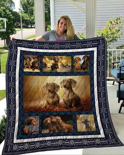 Dachshund CL12110071MDQ Quilt Blanket