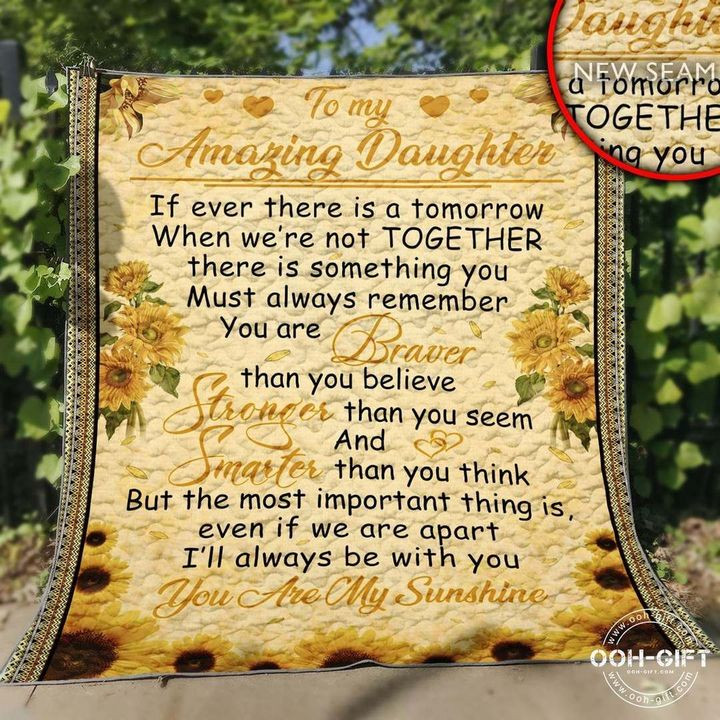 Daughter My Amazing Daughter CLA0211207Q Quilt Blanket