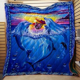 Dolphin CL17121287MDQ Quilt Blanket
