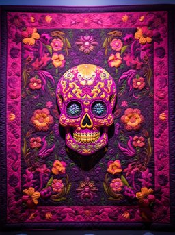 Day Of The Dead TAI260224021 Quilt Blanket