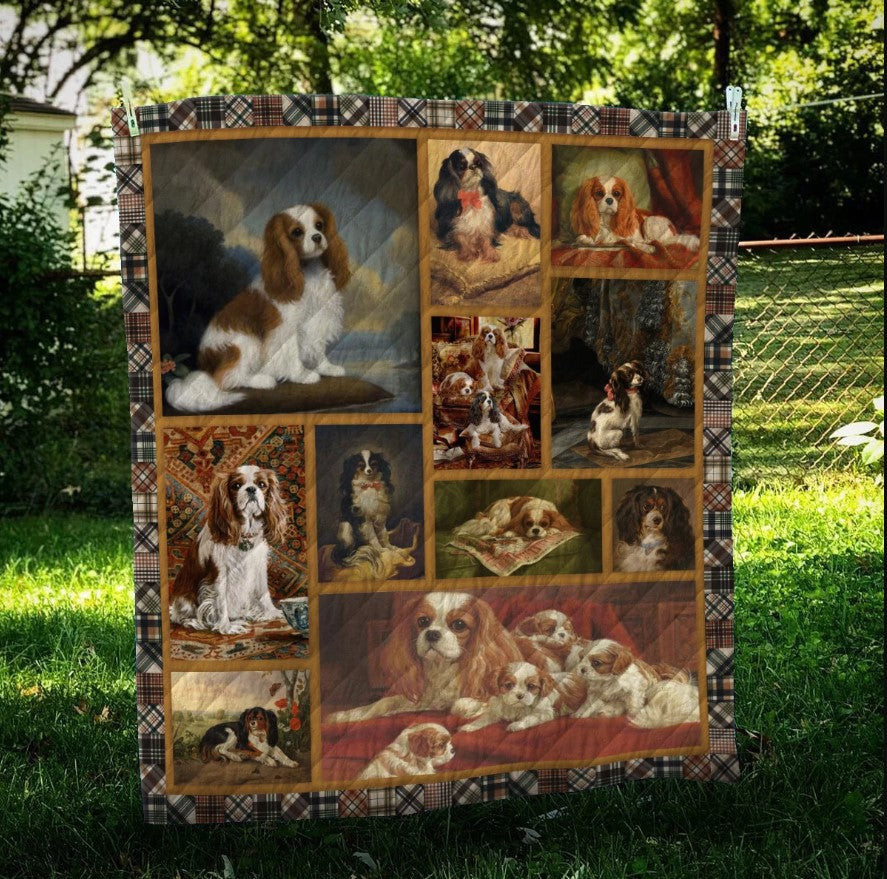 Cavalier King Charles Spaniel CL10100088MDQ Quilt Blanket